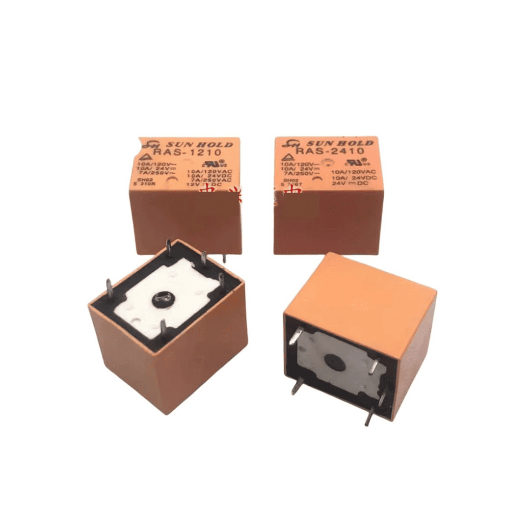 RAS-0510 relevador electromecánico compacto con una bobina de 5 Vcc